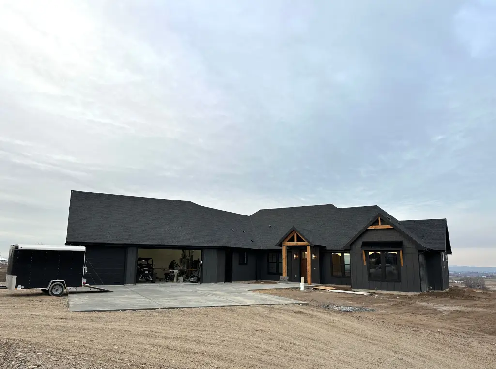 Completed HF Custom Homes modern residence in Idaho